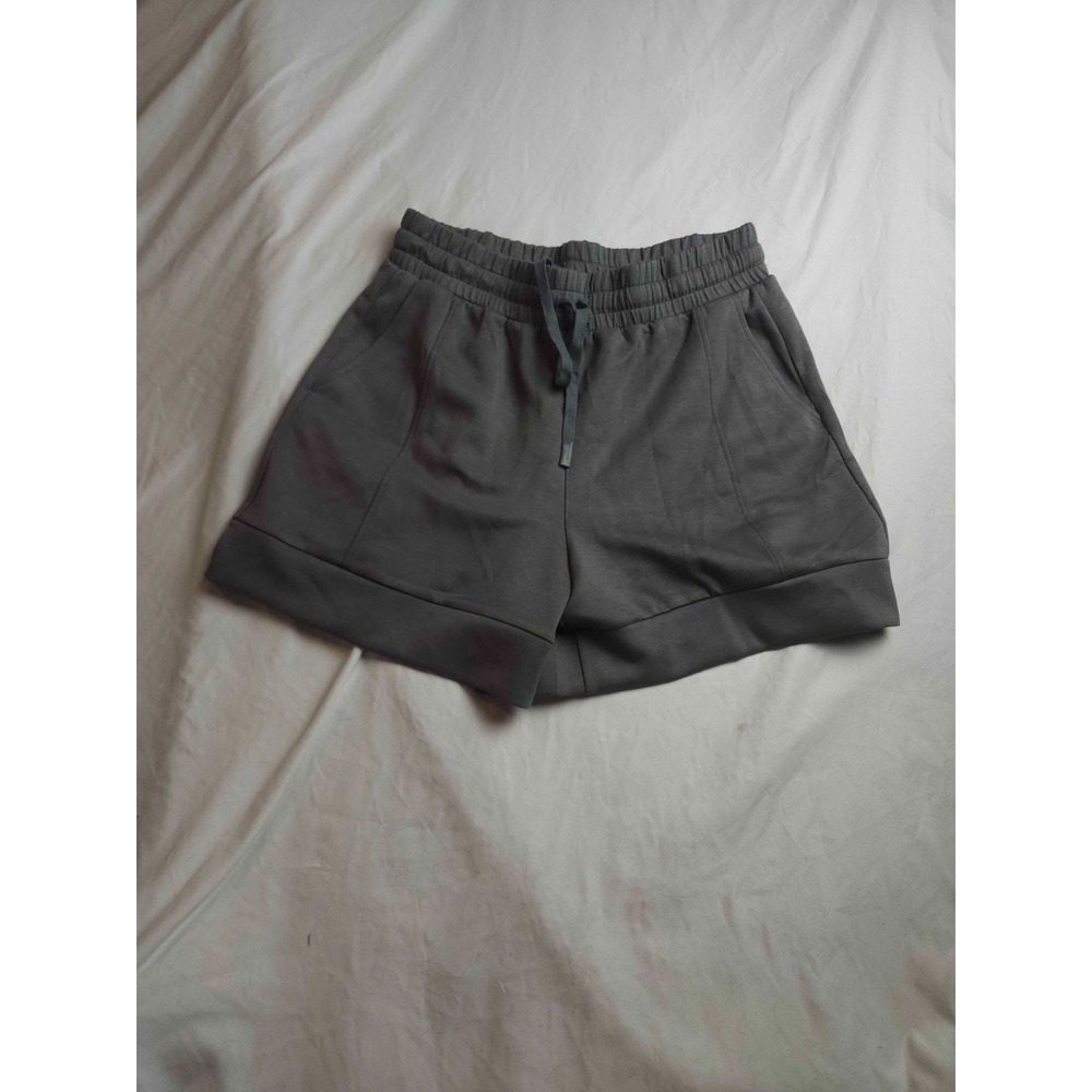 Anrabess‎ Sweat Shorts Womens Large Gray Drawstring Athleisure Outdoor Casual